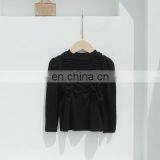 Girls' Bottoming Shirt Autumn 2020 Korean Wave Wrinkle Bubble Sleeve Solid Color Knitted Bottoming Shirt Top thumbnail-4