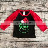 2021 Christmas Mommy and me T-shirt Tops Children Boys Girls Raglan Sleeve Tees Holiday Mom and Kids Clothing thumbnail-3