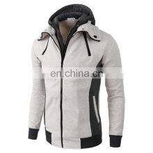 2021 New Design Cotton Blend Jacket Cottoncotton Zipper Windproof Full Sleeve Long Coat Men thumbnail-3