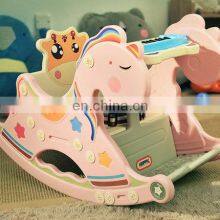 Cheap Baby Musical Toddler Walker Kids Games Children Plastic Unicorn Ride on Rocking Horse for Sale thumbnail-2