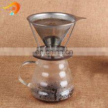 Reusable Pour Over Metal Coffee Filter Dripper Maker thumbnail-5