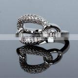 Top Quality Dongguan Factory White Gold Plated CZ Simple Fashion Jewelry Nice Ring thumbnail-6