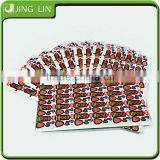 Hot Selling Design Creative Gold Stamping Chrome Paper Sticker Printing thumbnail-1