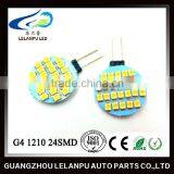 Auto Led Bulb Light G4 1210 24SMD Warm Led AC/DC12V G4 Led Car Accessories Light thumbnail-4