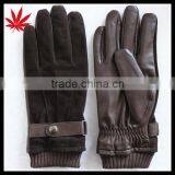 Top Trendy Leather Gloves for Men With Pigsuede on the Back thumbnail-1