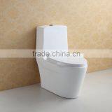 One Piece Floor Standing White Glazed Ceramic Modern Toilet thumbnail-3