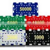 New Rectangular Chips Model,hot Stamping Value Rectangular Poker Chip thumbnail-2