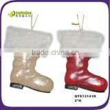 Polyresin boots tree hanging craft for christmas gift
