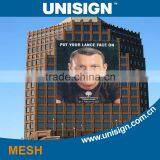 Unisign Good Quality Advertisement Banner Printing Material Pvc Coated Polyester Mesh Fabric thumbnail-6