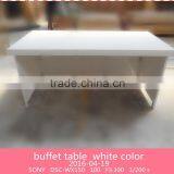 White Hotel Buffet Table thumbnail-2