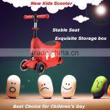Popular Design 3 in 1 Kids Kick Scooter With Storage Box and Stable Seat thumbnail-2