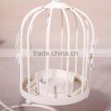 TY231zakka European Creative White Birdcage Lantern Zakka Home Decoration Candlestick thumbnail-2