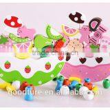 Wooden Crescent Balance Fruit And Cake Stringing Beads Game thumbnail-1