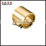 high strength brass water cooling jacket round metal part