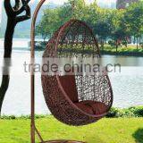 Carol Outdoor Garden fashion Coffee wicker Artificial Rattan Hanging swing chair Woven Furniture UGO-G035