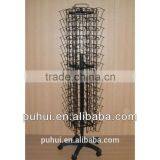 Four Sides Metal Floor Spinning Card Display From China Supplier
