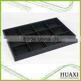 Custom 12 Slots Black PU Leather Jewelry Tray Packaging Tray thumbnail-1