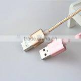 Braided Aluminum Head MFi 2 in 1 Cable C48 to USB PVC Multi Usb Data Sync Charger Cable thumbnail-4