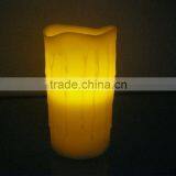 Amber Flickering Flameless Pillar Carven Wax Scented LED Candles thumbnail-1