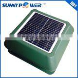 New Square 12 inch With battery solar attic fan and portable exhaust fan