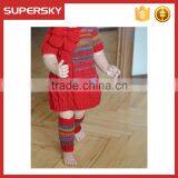 V-37 Crochet Knitting Stripe Baby Boot Cuffs Leg Warmer thumbnail-3