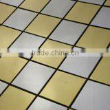 304# Silver Mix Gold Stainless Steel Mosaic MFS-064 thumbnail-1