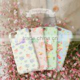 Flower Character Pattern's Flip Phone Case Cover/ Peach Pink, Lemon Yellow, Light Green, Sky Blue/smart Phone Case