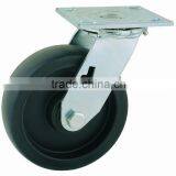 44 Series Double Ball Raceway Structure Top Plate Swivel Black PP Caster thumbnail-1