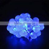 Solar Outdoor String Lights 19.7 ft 30 LED Warm White Crystal Ball Christmas Globe Lights for Garden Path, Party, Decoration thumbnail-5