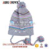 Custom Made Acrylic Knitted Pom-pom Beanie Hat thumbnail-1