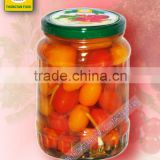 Pickled cherry tomato in glass jar 720ml