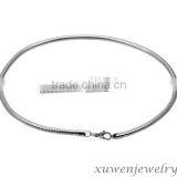 Women Silver Color Many Sizes 316l Stainless Steel Bulk Snake Chain