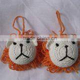 Handmade Crochet Stuffed Lion Key Phone Chain