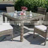 Synthetic Rattan Dining Set Aluminium Frame - Patio Furniture - Outdoor Dining Chair thumbnail-1