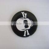 Personalized Metal or Tin Lapel Pin Badge, Skull Butterfly Clutch Badge