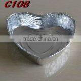 Newest!! Zhongnbo Heart Shaped Aluminum Foil Container C108 thumbnail-1