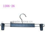 Competitive Price Black Child Pants Plastic Hanger With Clips