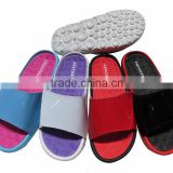 ladies slippers with glossy pvc upper
