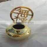 Gold-plated Round Ball Metal Taoism Products Die Casting Hardware Parts in Gold Plating Finished thumbnail-1