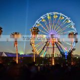 outdoor park rides carnival Vintage Ferris Wheel at night