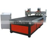 CX-1340 CNC double heads six spindles relief carving wood machine