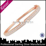 High quality bangles, men's 925 silver diamond bracelet