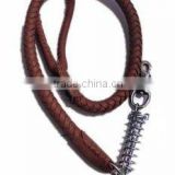 2012 Stylish Stronger Braided Genuine Leather Dog Chain Leashes