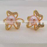 Wholesale Fashionable Pearl Earring Designs Silver 925 thumbnail-1