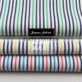 100% Cotton Spring/Summer Shirting & Dress Fabric, Colorful Carbon Peached Stripe Fabric