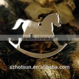 Indoor acrylic christmas ornaments light horse shape