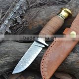 Doshower damascus chef knife with kraft world hand tool of wallet knife