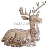 28cm artificial glittered DEER christmas ornament DECORATION