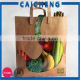 Quality Handmade Kraft Paper Bag With Clear Window