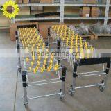 Flexible Steel / Plastic Roller Conveyor